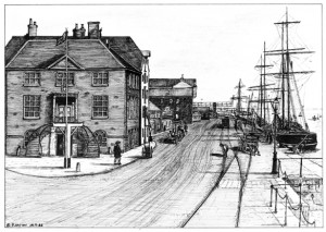 Customs House & Quay, Old Poole circa 1900