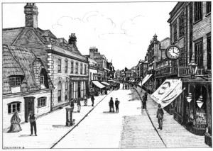 Middle High Street, Old Poole circa 1900