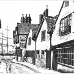 Thames Street and the New Inn, Old Poole circa 1900